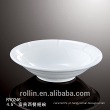 Fábrica tigela de arroz quente venda, bacia de cerâmica branca, tigela de sopa de porcelana